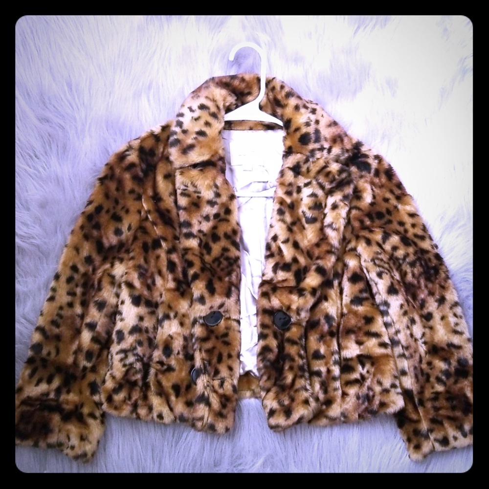Cheetah fur coat